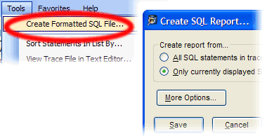Creating a SQL File from Pace-Trace